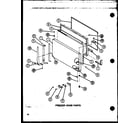Amana TM16N1-P1102117W freezer door parts (tm20n/p1102105w) (tm20n/p1102106w) diagram