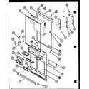 Amana TX22N-P1106210W freezer door (tx18n/p1106206w) (tx18n/p1106207w) (txi18n/p1106216w) (txi18n/p1106217w) (tx18nb/p1106229w) (tx18nb/p1106230w) diagram