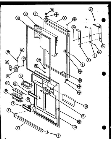 Freezer door (tx18n/p1106206w) (tx18n/p1106207w) (txi18n/p1106216w) (txi18n/p1106217w) (tx18nb/p1106229w) (tx18nb/p1106230w)