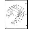 Amana TJ22N-P1102115W freezer door parts (tj18n/p1102111w) (tj18n/p1102112w) diagram