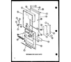 Amana TJ20N-P1102113W refrigerator door parts (tj18n/p1102111w) (tj18n/p1102112w) diagram