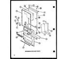 Amana TJ18N-P1102111W refrigerator door parts (tj20n/p1102113w) (tj20n/p1102114w) diagram