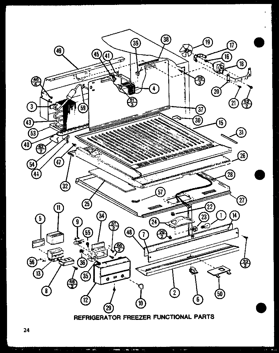Refrigerator freezer functional parts (tj20n/p1102113w) (tj20n/p1102114w)