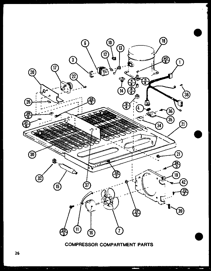 Compressor compartment parts (tj20n/p1102113w) (tj20n/p1102114w)