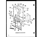 Amana TJ22N-P1102115W refrigerator door parts (tj22n/p1102115w) diagram