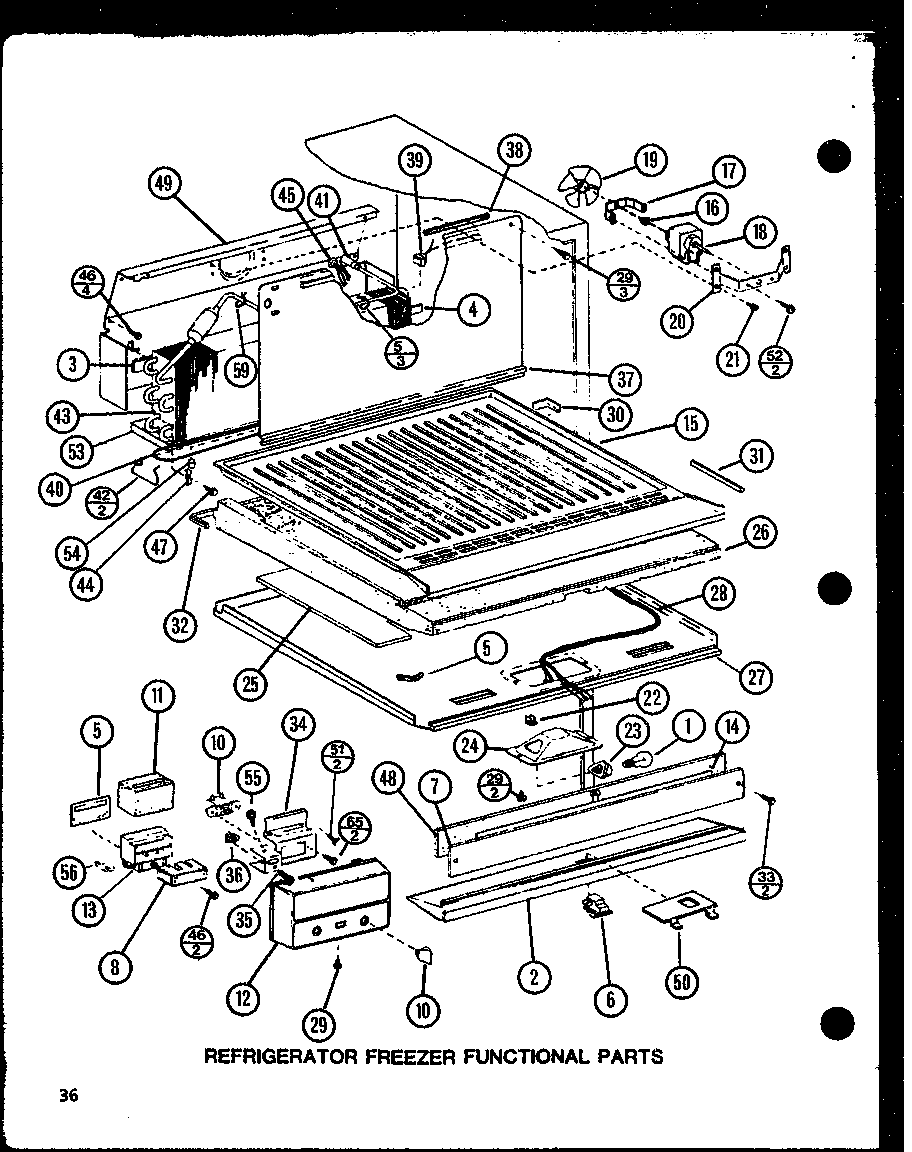 RIFRIGERATOR FREEZER FUNCTIONAL PARTS (TJ22N/P1102115W)