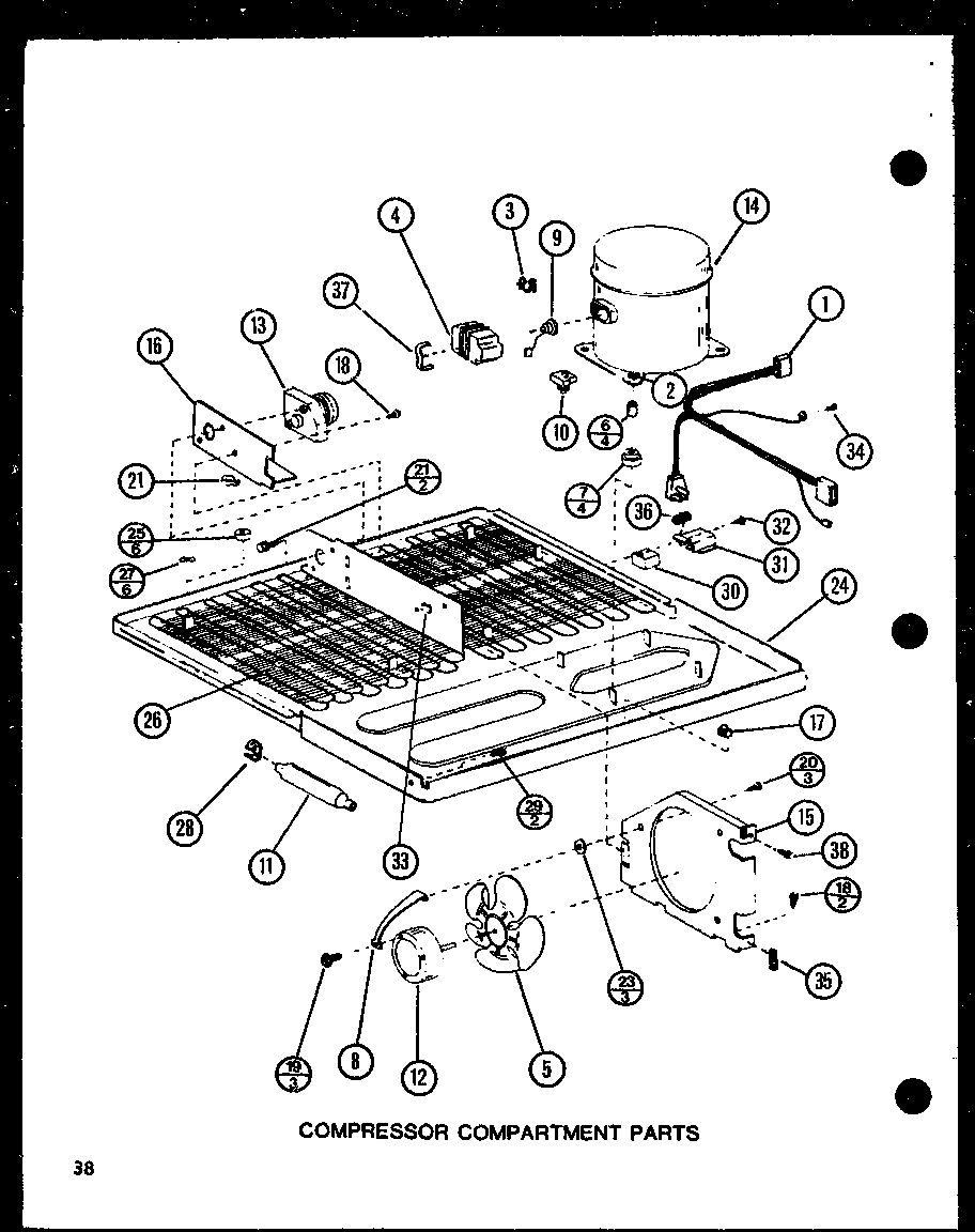 COMPRESSOR COMPARTMENT PARTS (TJ22N/P1102115W)