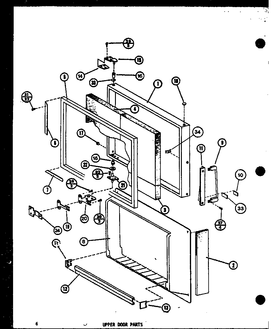 Upper door parts (tm14g-c/p75658-14wc) (tm14g/p75658-14w) (tm14g-a/p75658-14wa) (tm14g-l/p75658-14wl) (tm14g-g/p75658-14wg) (tm14g-1/p75658-15w) (tm14g-1-g/p75658-15wg) (tm14g-1-a/p75658-15wa) (tm14g-1-c/p75658-15wc) (tm14g-1-l/p75658-15wl) (tm14g-l/p7565