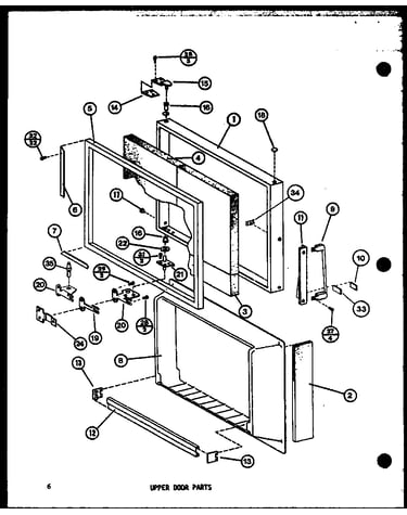 Upper door parts (tm14h-c/p77052-3wc) (tm14h/p77052-3w) (tm14h-a/p77052-3wa) (tm14h-l/p77052-3wl) (tm14h-g/p77052-3wg) (tm14h-1-l/p77052-4wl) (tm14h-1-a/p77052-4wa) (tm14h-1-g/p77052-4wg) (tm14h-1-c/p77052-4wc) (tm14h-1/p77052-4w)