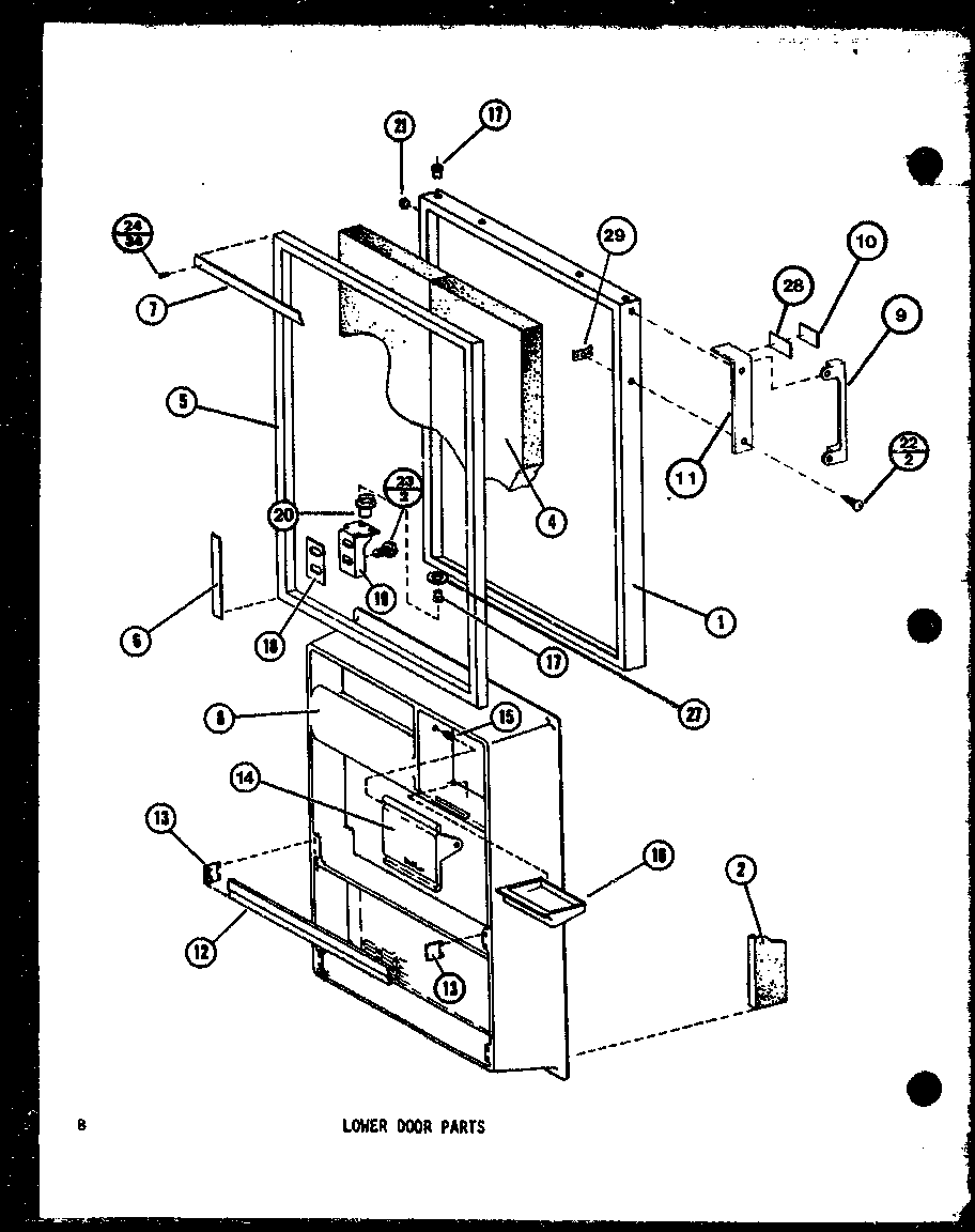 LOWER DOOR PARTS (TM14H-C/P77052-3WC) (TM14H/P77052-3W) (TM14H-A/P77052-3WA) (TM14H-L/P77052-3WL) (TM14H-G/P77052-3WG) (TM14H-1-L/P77052-4WL) (TM14H-1-A/P77052-4WA) (TM14H-1-G/P77052-4WG) (TM14H-1-C/P77052-4WC) (TM14H-1/P77052-4W)