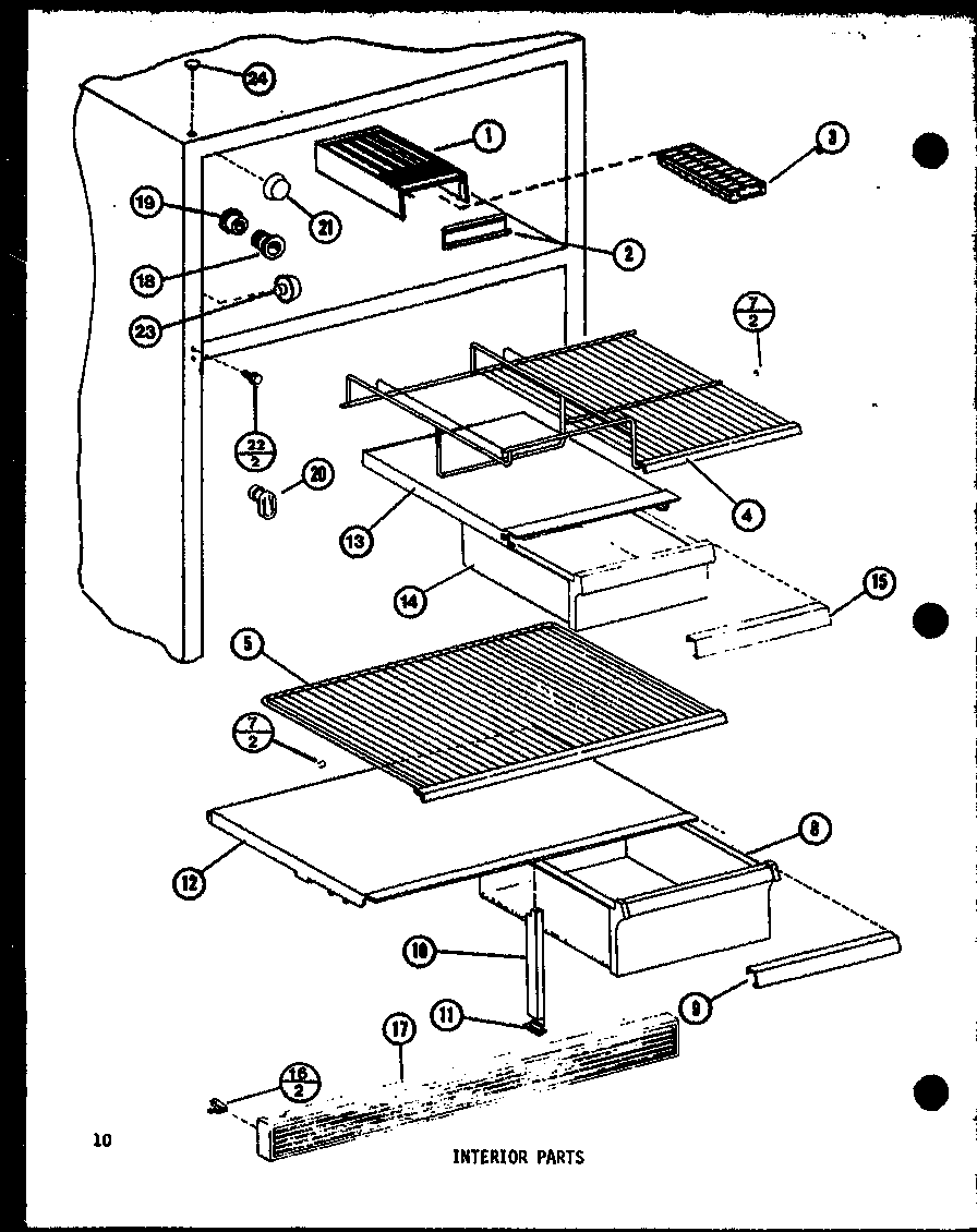 INTERIOR PARTS (TM14H-C/P77052-3WC) (TM14H/P77052-3W) (TM14H-A/P77052-3WA) (TM14H-L/P77052-3WL) (TM14H-G/P77052-3WG) (TM14H-1-L/P77052-4WL) (TM14H-1-A/P77052-4WA) (TM14H-1-G/P77052-4WG) (TM14H-1-C/P77052-4WC) (TM14H-1/P77052-4W)