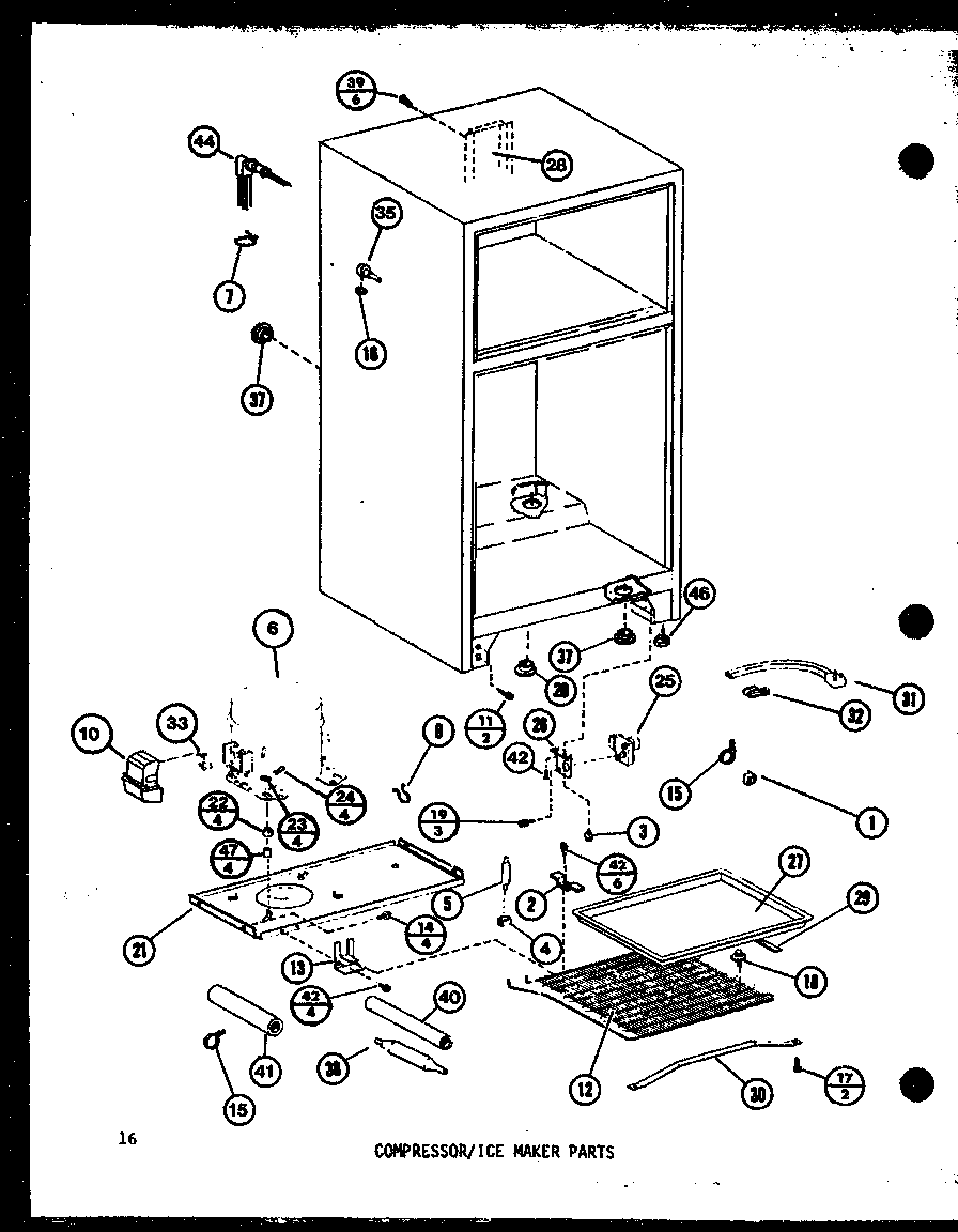 COMPRESSOR/ICE MAKER PARTS (TM14H-C/P77052-3WC) (TM14H/P77052-3W) (TM14H-A/P77052-3WA) (TM14H-L/P77052-3WL) (TM14H-G/P77052-3WG) (TM14H-1-L/P77052-4WL) (TM14H-1-A/P77052-4WA) (TM14H-1-G/P77052-4WG) (TM14H-1-C/P77052-4WC) (TM14H-1/P77052-4W)