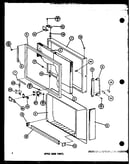 Upper door parts (tm14k/p7705206w) (tm14kg/p7705206wg) (tm14kl/p7705206wl) (tm14k1g/p7705207wg) (tm14k1l/p7705207wl) (tm14k1/p7705207w)