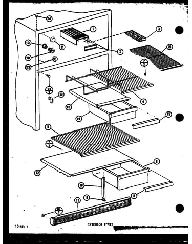 Interior parts (tm14m/p7705208w) (tm14ml/p7705208wl) (tm14m1/p7705209w) (tm14m1l/p7705209wl) (tm14m1g/p7705209wg) (tm14nl/p7705210wl) (tm14n/p7705210w) (tm14n1g/p7705211wg) (tm14n1/p7705211w) (tm14n1l/p7705211wl)