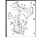 Amana TJ20N-P1106113W freezer door (tj18n/p1106111w) (tj18n/p1106112w) (tq18nb/p1113501w) (tq18nb/p1113502w) diagram