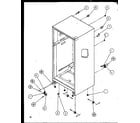 Amana TC18QW-P1111407WW outer cabinet parts diagram