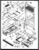 Refrigerator shelving and drawers