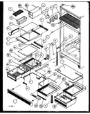 Refrigerator shelving and drawers