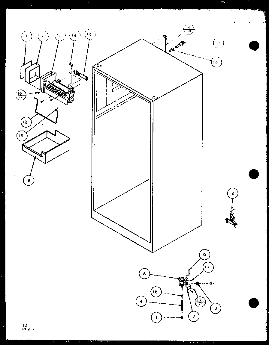 Factory installed ice maker (tli20qw/p1111711ww) (tli20qg/p1111711wg) (tli20ql/p1111711wl) (tli20qw/p1111712ww) (tli20qg/p1111712wg) (tli20ql/p1111712wl)