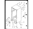 Amana TL20QL-P1111705WL cabinet bottom and back diagram