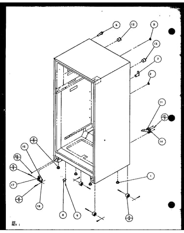 Cabinet bottom and back