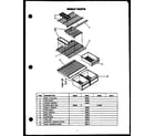 Caloric GFS165/MN02 shelf parts diagram
