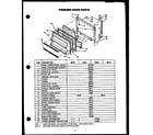 Caloric GFS165/MN02 freezer door parts diagram