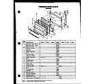 Caloric GFS185/MN02 freezer door parts diagram