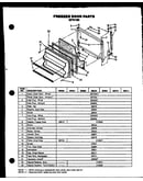 Freezer door parts