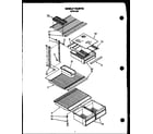 Caloric GFS185/MN00 shelf parts diagram