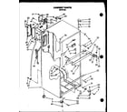 Caloric GFS185/MN02 cabinet parts diagram