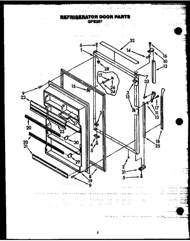 Refrigerator door parts