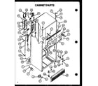 Caloric GFS209-1L00 cabinet parts diagram