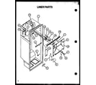 Caloric GFS209-1L00 liner parts diagram
