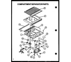 Caloric GFS209-1W00 compartment separator parts diagram