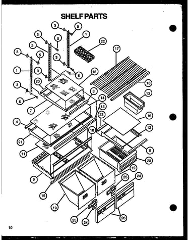 Shelf parts