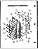 Refrigerator door parts
