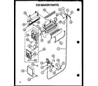 Caloric GFS209-1L00 ice maker parts diagram