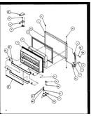 Freezer door (tz21re/p1157604we) (tz21rl/p1157604wl) (tz21rg/p1157604wg) (tz21rw/p1157604ww) (tzi21rl/p1168005wl) (tzi21re/p1168005we) (tzi21rw/p1168005ww)