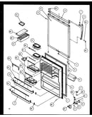 Refrigerator door (tg18rbg/p1158303wg) (tg18rbl/p1158303wl) (tg18rbw/p1158303ww) (tz18rg/p1158405wg) (tz18rl/p1158405wl) (tz18rw/p1158405ww) (tq18rbg/p1158406wg) (tq18rbl/p1158406wl) (tq18rbw/p1158406ww)