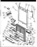 Refrigerator door (tz19rl/p1158503wl) (tz19re/p1158503we) (tz19rw/p1158503ww)