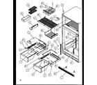 Amana TZ21RL-P1157604WL cabinet shelving (tz19rl/p1158503wl) (tz19re/p1158503we) (tz19rw/p1158503ww) diagram