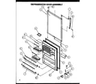 Amana TA18R2L-P1158306WL refrigerator door assembly diagram