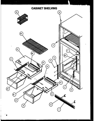 Cabinet shelving