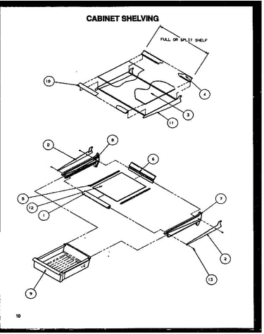 Cabinet shelving