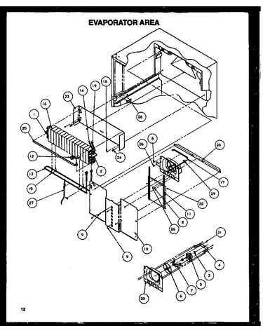Evaporator area