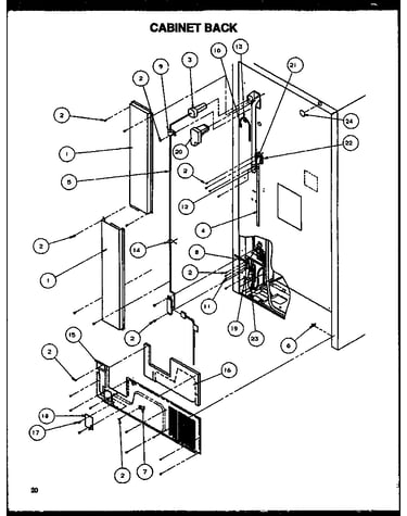 Cabinet back