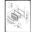 Amana TXI22RW-P1168008WW freezer door diagram