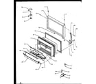 Amana TX21RE-P1157605WE freezer door diagram