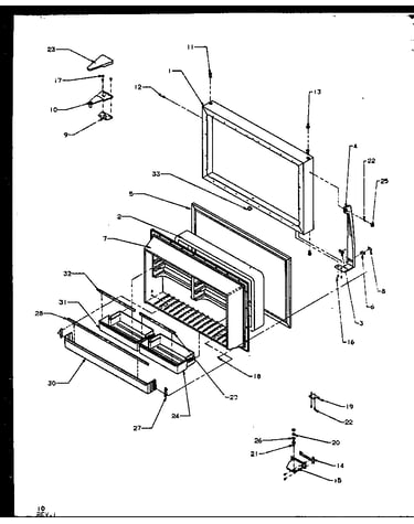 Freezer door